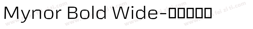 Mynor Bold Wide字体转换